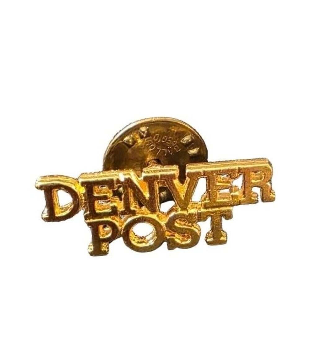 Denver Post Gold Tone Lapel Pin